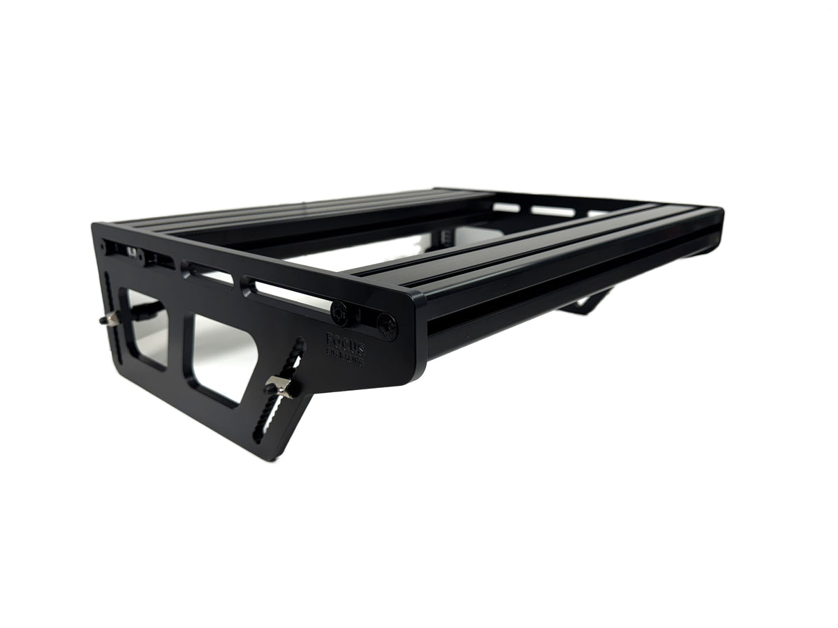 Focus Sim Racing Pedal Tray – three-quarter view