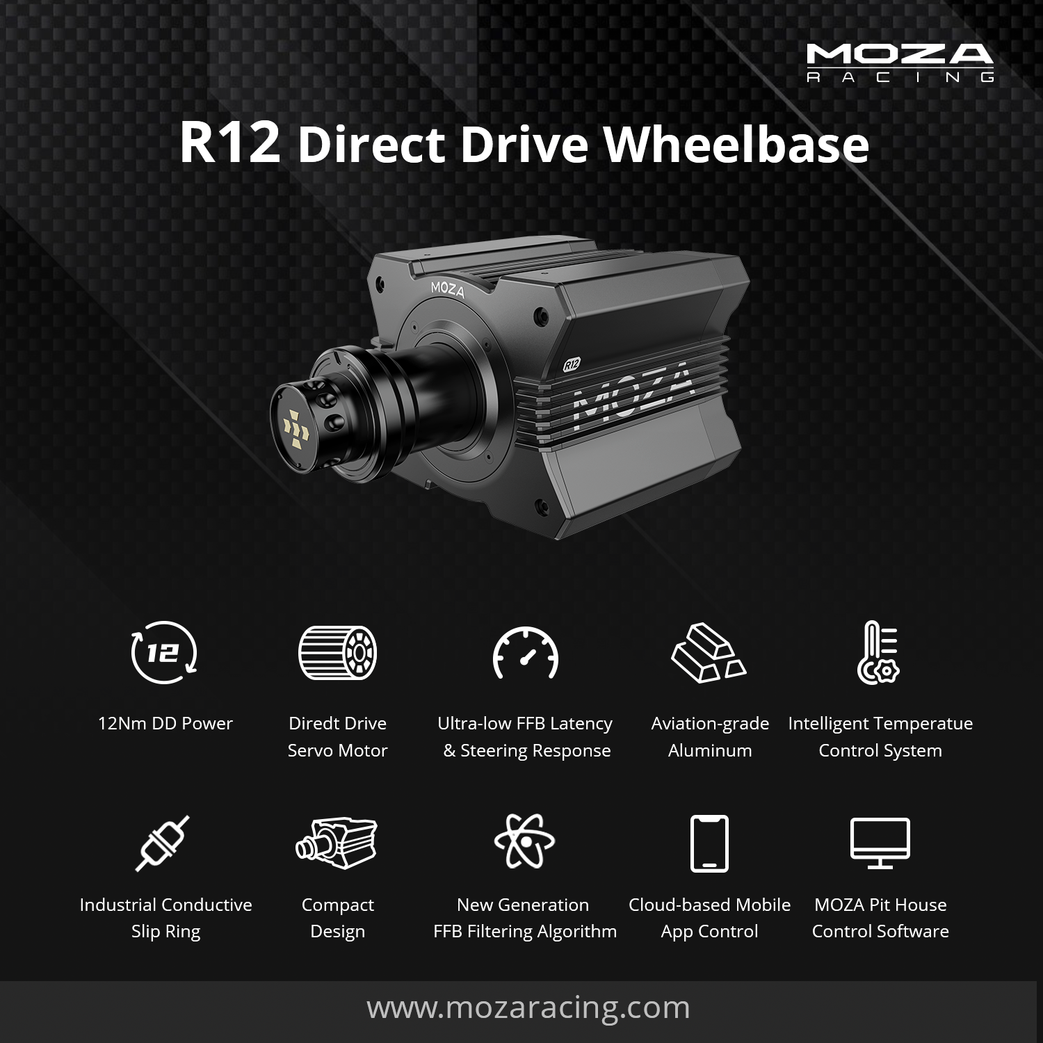 MOZA R12 V1 Wheel Base