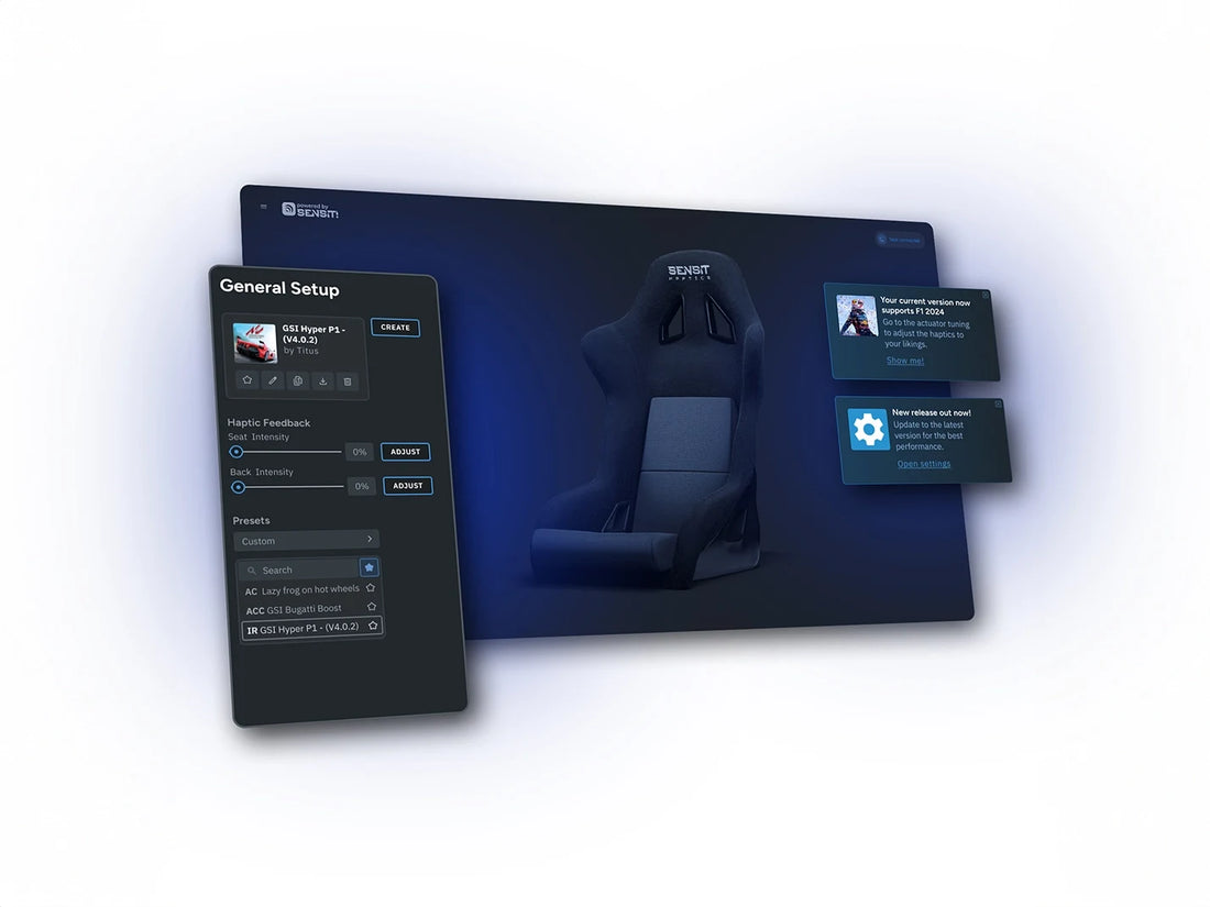 SensitHaptics MTC-P Extreme Seat Haptics Insert