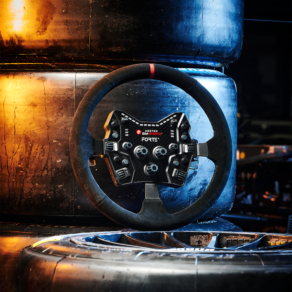 Asetek SimSports® Dished Suede Rim