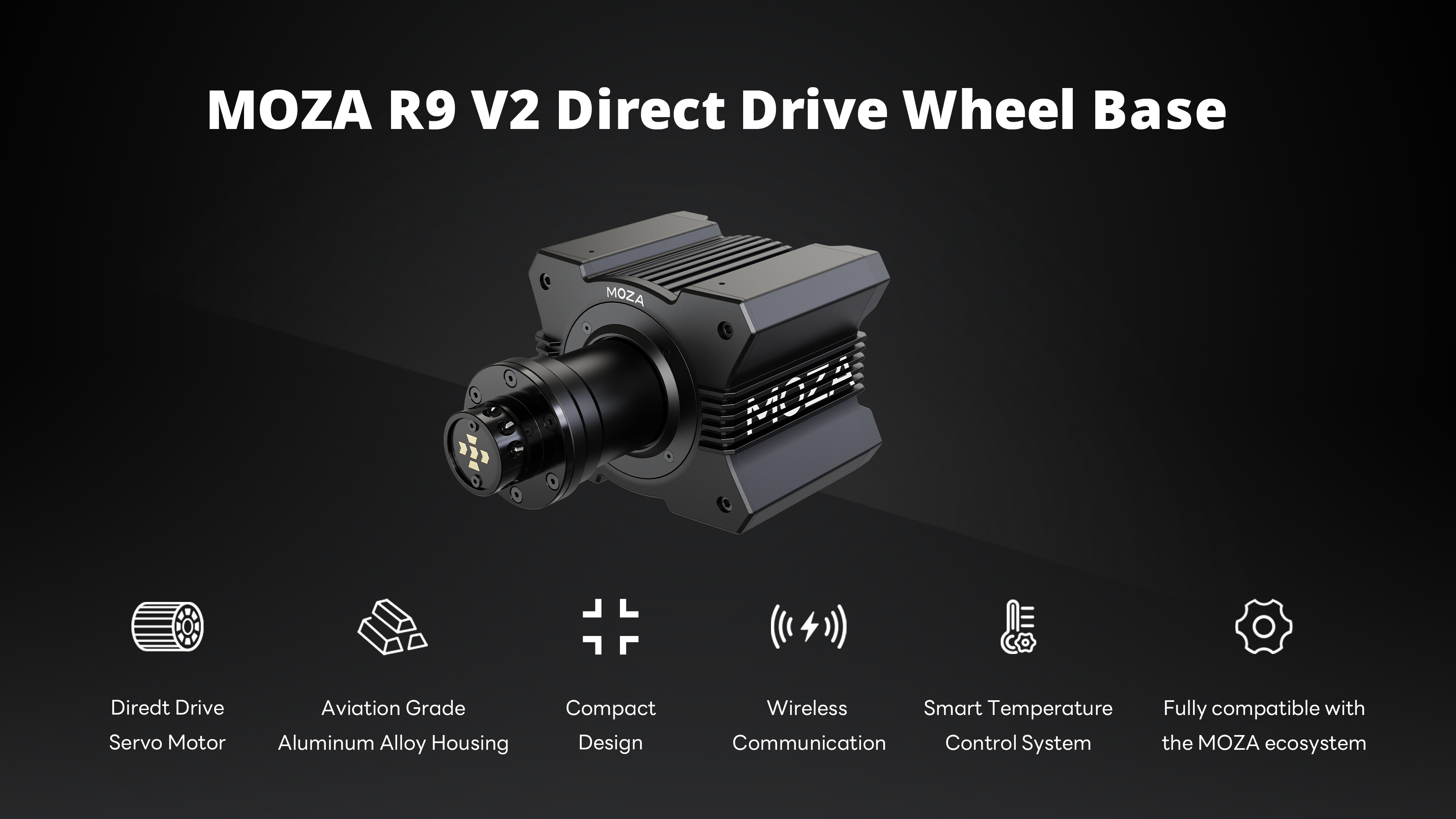 MOZA R9 V2 Direct Drive Wheel Base