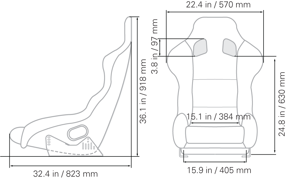 Kinetic APEX XL Bucket Seat