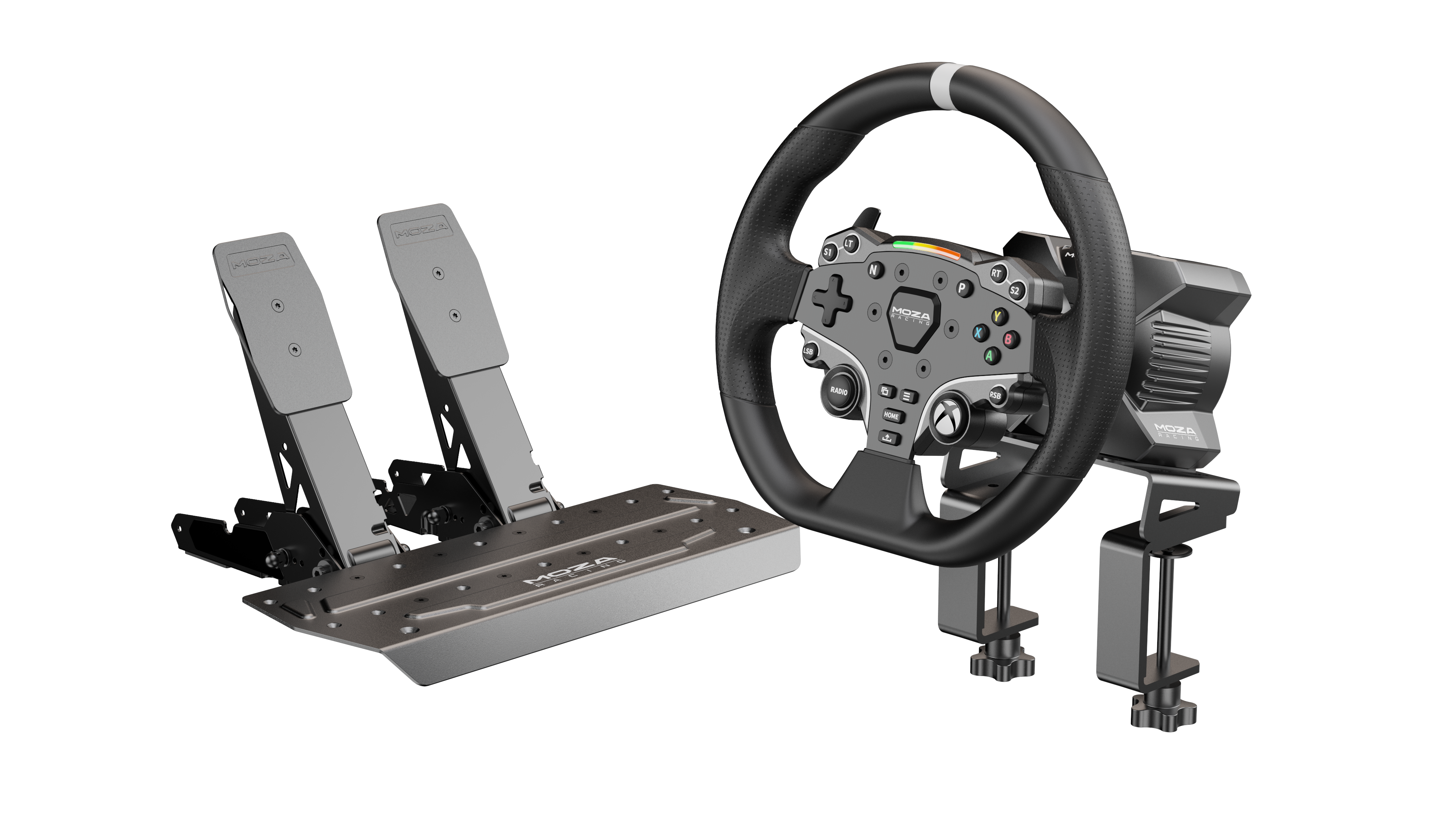 MOZA R3 Racing Wheel and Pedals for Xbox & PC