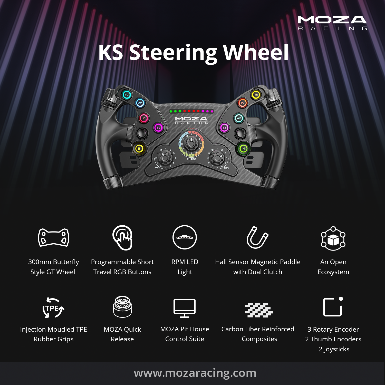 MOZA KS Steering Wheel