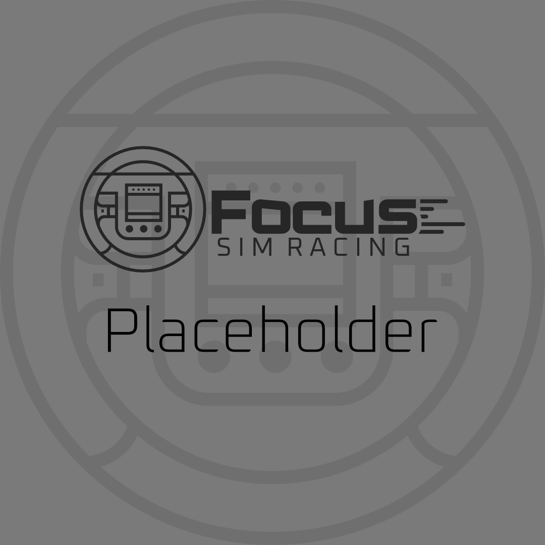 Placeholder image with Focus Sim Racing logo on a gray background
