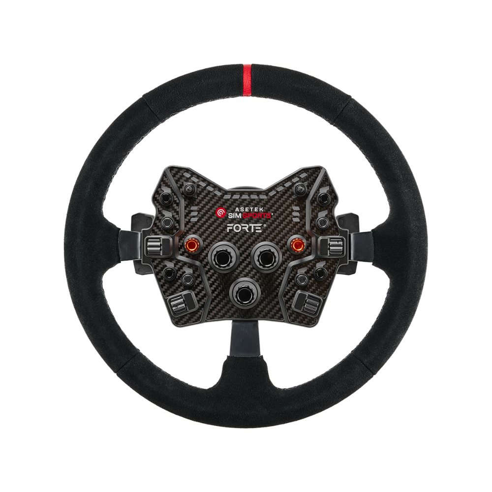 Asetek SimSports® FORTE® GT BUTTON BOX (BLACK, ALU. BUTTONS)
